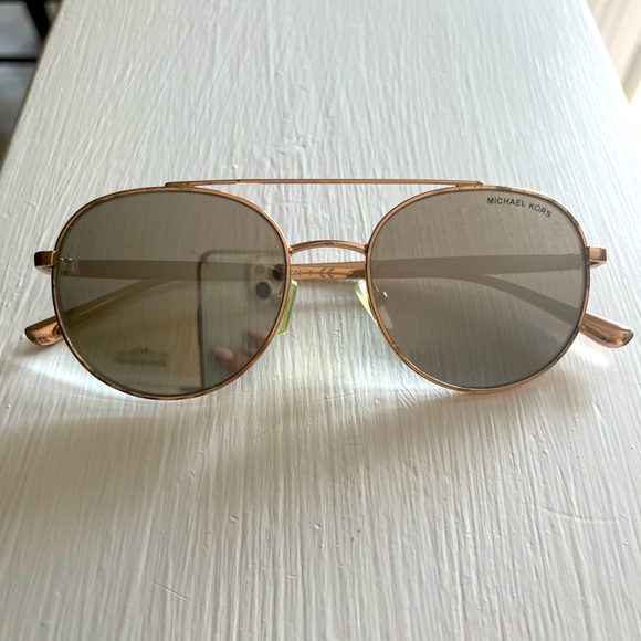 Michael Kors Accessories - Michael Kors Rose Gold Mirrored Sunglasses